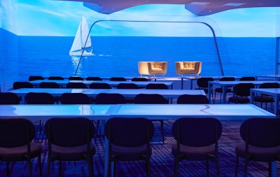 W South Beach hired BRDG Studios to install the enhancements, which include 12 ceiling coves and six wall arches—all with customizable LED lighting.