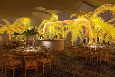 The hotel’s current content library for projection includes photographic stills, videos, wallpaper graphics, party effects, and abstract digital art.