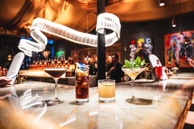 New and classic Bacardi cocktails, including the Brown Butter Espresso Martini, Coconut Daiquiri, Cuba Libre, and Old Cuban featuring Bacardi Reserva Ocho Rum, were served.