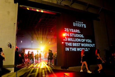 To celebrate its 25th anniversary, global fitness brand Barry’s hosted its largest workout classes to date at Red Studios in Hollywood.