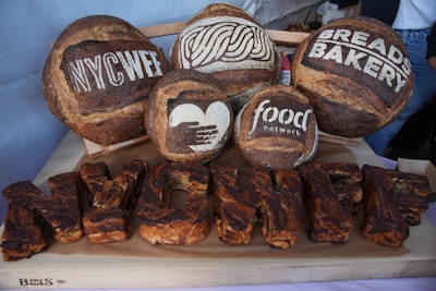 Breads Bakery presented doughy creations emblazoned with the festival logo.