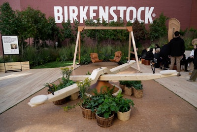 Other spaces included “Birkenfield Grove,' located at 410 Lafayette St., which allowed guests to explore the quality of Birkenstock’s materials through the act of play. Foot massages were available at both locations, along with hot chocolate carts by Maman and pretzels by Sigmund’s Pretzels. Finally, “Birkenfield Biergarten” opened at Other Half Brewing in Williamsburg, and invited guests to discover the heritage of the brand from 1774 to today with interactive games, performances, and more. German-inspired beers were featured by the expert brewers at Other Half. To give back to the community, all trees utilized by the Birkenfield experiences were donated to New York City Department of Parks & Recreation, and proceeds from sales of exclusive Birkenstock merchandise benefited Trust for Public Land's QueensWay project, a 3.5-mile walking trail being built to serve residents of NYC.