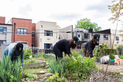 Attendees helped out in local parks during the festival's first Giveback Day.