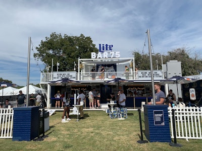 For the first time this year, it also opened up its second-floor lounge to the public, where attendees could win wristbands to the brand’s sponsored stage hospitality area, as well as temporary tattoos. The elevated lounge also offered good views of both the Miller Lite and Honda stages.