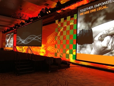 LED screens can be a dynamic decor element that can change at a moment’s notice.