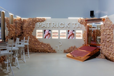At Patrick Ta's booth, guests could get makeup touch-ups and meet the brand founder.