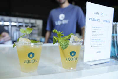 Guests also sipped mocktails from Liquid I.V.