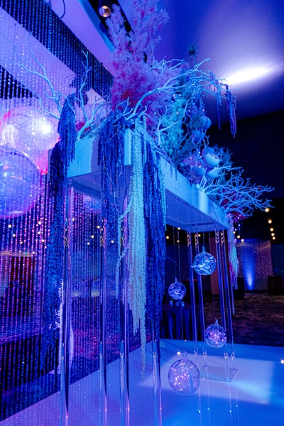Taylor described the event as an 'underwater odyssey that took guests inside a submerged, iridescent fantasy setting.'