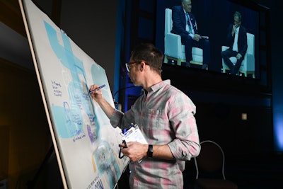Tim Foss, visual storytelling artist and owner of More Belief, helped bring the sessions to life.