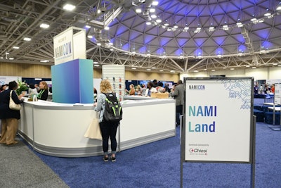 “NAMILand” was a place where attendees could get their questions answered by NAMI staff, purchase NAMI materials and books, and enjoy book signings and group conversations.