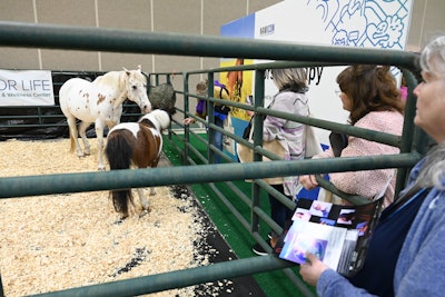 New this year, the show floor featured therapy horses from Acres for Life to show attendees how animals can help with mental health.