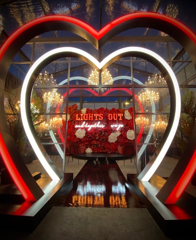 One activation space was a vibrant coffee shop with a neon-inspired theme, while the other was a Vegas-appropriate casino and wedding chapel (pictured). VIP attendees could enjoy customized gaming tables and slot machines—or even participate in their own wedding ceremony or vow renewal officiated by an Elvis impersonator.