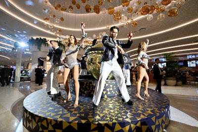 The festivities kicked off with a “bleau carpet” and performances from Ketih Urban and Paul Anka throughout the property. Guests—who included the likes of Cher, Kim Kardashian, Lenny Kravitz, Axel Rose, Sylvester Stallone, and Tommy Hilfiger—could also explore the property’s top restaurants and attend after-parties at hotspots like LIV Las Vegas.