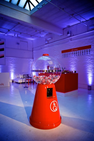 The U.S. launch event for watch brand Q&Q, held in New York in 2014, encouraged social sharing in a unique way: Guests who posed for pictures in the photo booth—against a backdrop of oversize images of the watches—received a custom coin to insert into a gumball machine that dispensed watches. See more: See How a Product Launch Boosted a Brand's Social Presence