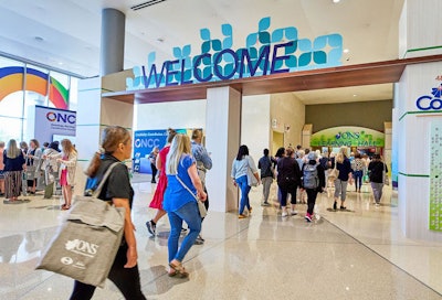 Attendees entering ONS Congress.