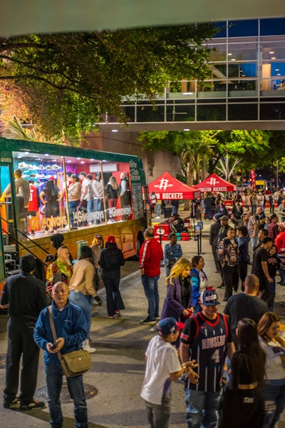 Crowds gathered at the Houston stop, where the bus has been stationed since Nov. 24. Catch its final event at the Toyota Center from noon to 8 p.m. Dec. 7.