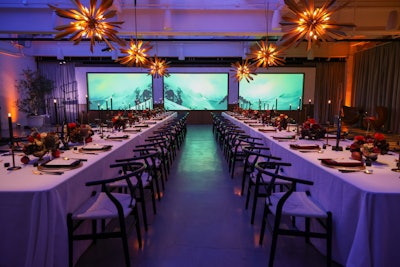The Los Angeles event (pictured) also used large-scale images of Iceland. Both events were hosted by Payton Moreland, creator of the popular true-crime podcast Murder With My Husband, who guided guests through a series of challenges and introduced a sneak peek of the show.