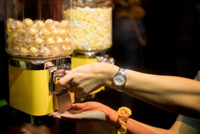 To celebrate the launch of Bumble's first major Canada-only campaign in 2019, the brand held a Valentine's Day event in Toronto that invited users to mingle and play branded icebreaker games. The event featured yellow candy machines that dispensed conversation starters, which suggested first-move lines to attendees if they needed help starting a conversation with another attendee. See more: Seeing Yellow: See Inside Bumble's Activity-Filled IRL Event in Toronto