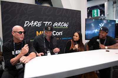Other high-profile speakers included NFL legend Jim McMahon (pictured left), who co-founded cannabis brand Revenant.