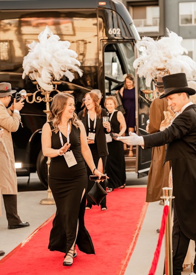Access literally rolled out the red carpet for a client appreciation event in Anaheim, Calif. Attendees were given the star treatment as they arrived at the theater for their awards program. From faux paparazzi to celebrity impersonators to a photo op with a vintage car, the welcome aimed to make attendees feel like Hollywood elite.