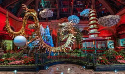 Bellagio's Conservatory & Botanical Gardens' Year of the Dragon Display