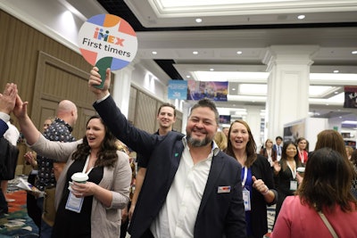 IMEX America hosts 30-minute 'first-timer tours' to help new attendees navigate the event's massive footprint.
