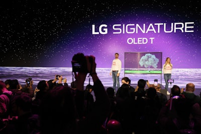 One of the buzziest products at this year's CES, LG's OLED TV is billed as the first 4K wireless, transparent TV.