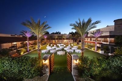 A popular event space at The Scottsdale Resort & Spa? The Paradise Park Lawn.