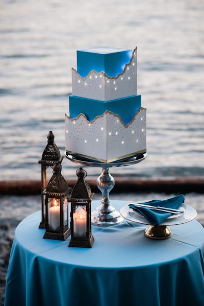 Fleming's process? 'Letting myself be inspired by fashion, something in a store window, a painting, beautiful architecture—and then figuring out a way to convey them with cake,' she says.