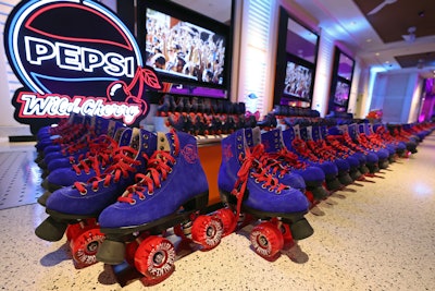 The Flipper’s skate brand worked with Usher to design the skates that he and the skaters wore on the Super Bowl stage and to the after-party. The Flipper’s Quadz by Usher, which were handmade by Riedell Skates, are available for purchase at flippers.world.