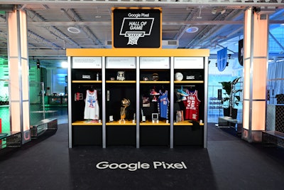 A boutique-style locker room gallery space was stocked with clothing brands within basketball culture, letting fans learn about the different brands via Google Lens. The space was also outfitted with photo moments to highlight Pixel’s Pro Camera Controls and Macro Focus.