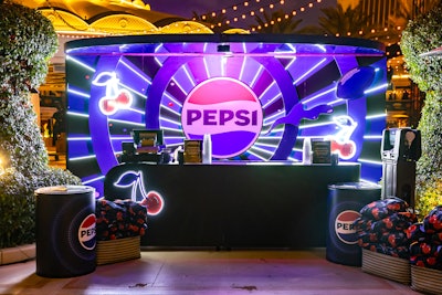 Meanwhile, sponsor Pepsi hosted an oversize branded bar, custom-curated Pepsi cocktails, and flavors including the all-new Pepsi Wild Cherry.