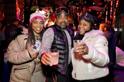 Guests were encouraged to don their best après-ski wear.