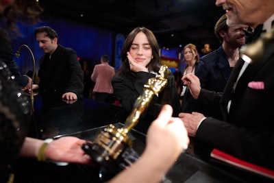 The Governors Ball had a spot for winners like Billie Eilish (pictured) to get their trophies engraved.
