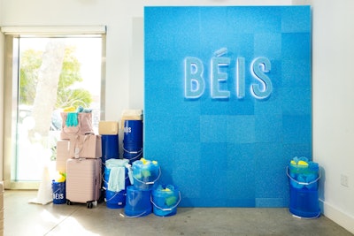 To drive home the squeaky-clean theme, BÉIS partnered with Scrub Daddy, which set up a branded sponge photo wall.