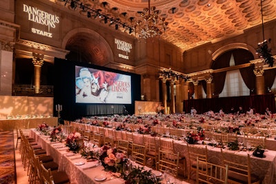 Gonzalez and his agency produced the premiere event for Starz's Dangerous Liaisons with an 18th century ball at Cipriani Wall Street in NYC.