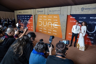 The carpet was livestreamed on TikTok and Instagram, reaching 380,000 unique live viewers and generating over 800,000 engagements across the Warner Bros. Movies, Dune Movie, Fandango, and Legendary channels.