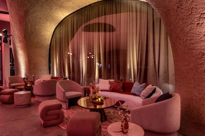 The furniture pieces seamlessly blended with the venue's aesthetic, explained Dallas Duckett, executive director of marketing events at Warner Bros. Pictures.