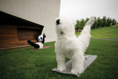Each year, the International Live Events Association, ILEA, puts on an awards ceremony to recognize excellence in events nationwide; BeEvents was a trusted partner for the Minneapolis-based activation. Here, a panda and polar bear show off their yoga skills to delighted event professionals, reminding them that working in the events industry doesn't have to be so serious—it can be fun!