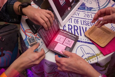 Throughout the event, guests could get their 'passports' stamped at the different activations.