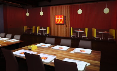 Visitors also enjoyed a meal of WcDonald’s menu items, including WcNuggets. Fans were able to book a seat at the unique sensory dining experience through OpenTable.