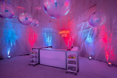 NYLON House was presented by Smirnoff ICE, which hosted an on-site ice chalet.