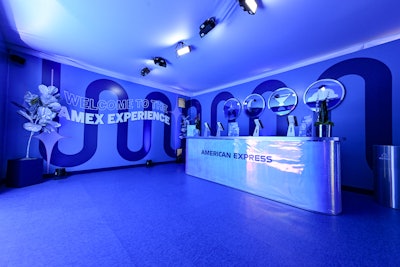 American Express, meanwhile, is a bit more known for its blue-toned branding—and this year, its Coachella activation leaned into the color with a winter wonderland-like space inspired by Reneé Rapp’s Snow Angel album.