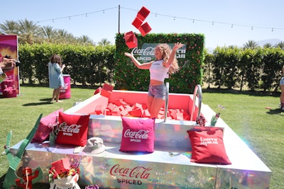 The event had a variety of sponsor activations from Coca-Cola Spiced, sparkling mineral water brand Topo Chico, and more. Weekend one featured a live DJ performance from BMP Music artist Austin Millz.