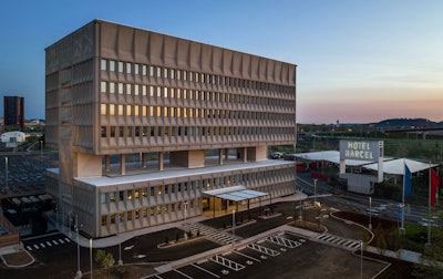 Hotel Marcel debuted in New Haven, Conn., in 2022 in a converted 1970s brutalist office building that’s listed on the National Register of Historic Places.