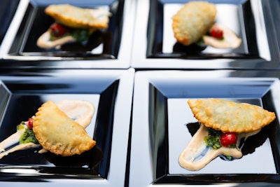 Hilton’s Q Club served up hearty oxtail empanadas.