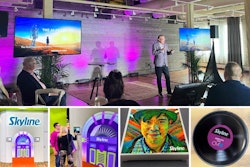 Peter Leyden discusses the future of AI at FutureSync. Custom AI-generated album cover and giveaway at EXHIBITORLIVE 2024 in Nashville.