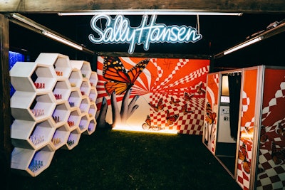 Also at NYLON House, Sally Hansen's activation offered butterfly-inspired nail art.