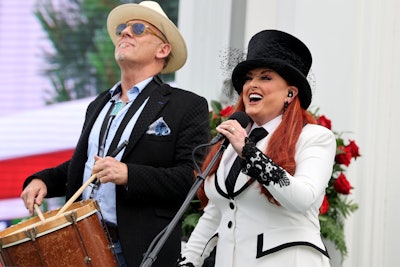Cactus Moser and Wynonna Judd performed the national anthem.