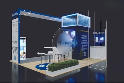 Rendering of KLDiscovery booth